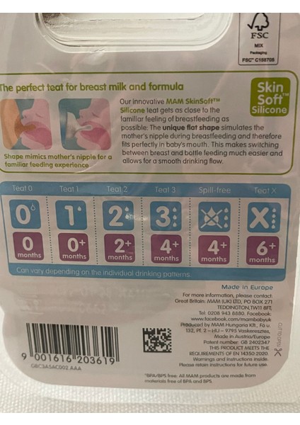 Teat 2 Medium Flow Silk Teat 2+ Months - 2 Pack-Orta Akışlı Emzik 2+ Ay fırsatları