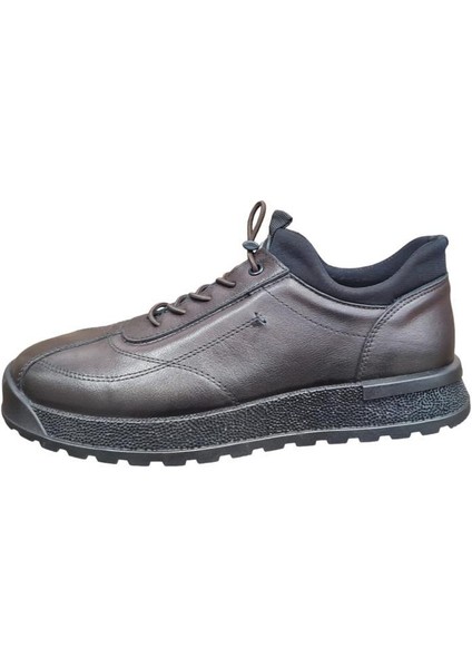 3K1821-3835 Kauçuk Taban Esnek Deri Erkek Ayakkabı