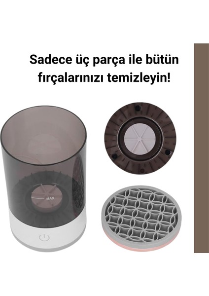 Gaze Elektrikli Makyaj Fırçası Temizleme ve Kurutma Cihazı, USB Girişli, Otomatik Makyaj Fırçası Temizleme ve Kurutma Cihazı (Yurt Dışından)