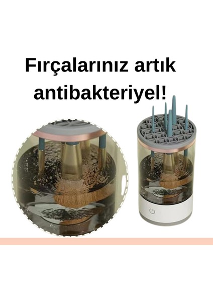 Gaze Elektrikli Makyaj Fırçası Temizleme ve Kurutma Cihazı, USB Girişli, Otomatik Makyaj Fırçası Temizleme ve Kurutma Cihazı (Yurt Dışından)