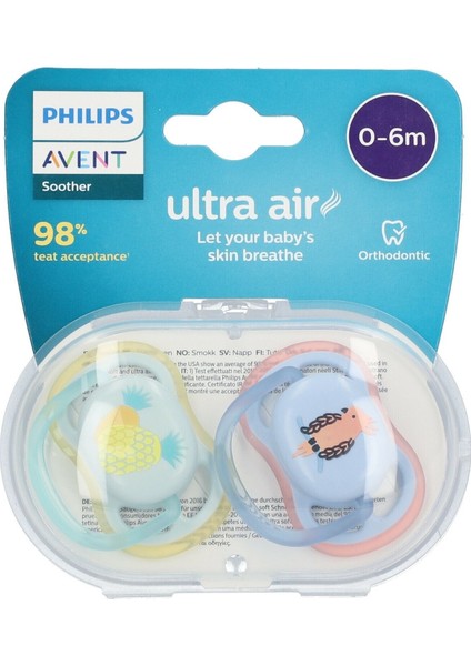 Philips Avent Ultra Air Emzik 0-6 Ay 2li Kız SCF085/12