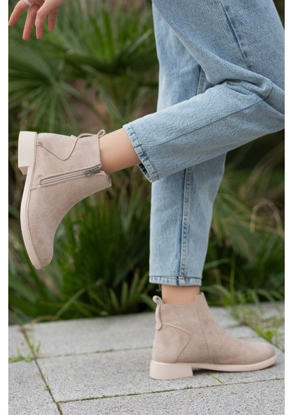 D404 Garantili Soğuk Geçirmez Kışlık Kadın Bot & Bootie