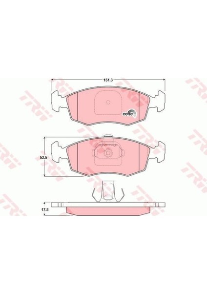 GDB1383 Fren Balatası Ön Fıssız Uyumlu Palıo Sıena Weekend Punto Strada