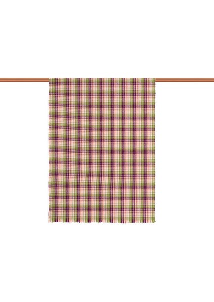 Mor Yeşil Ekose Desen Kışlık Şal modelleri