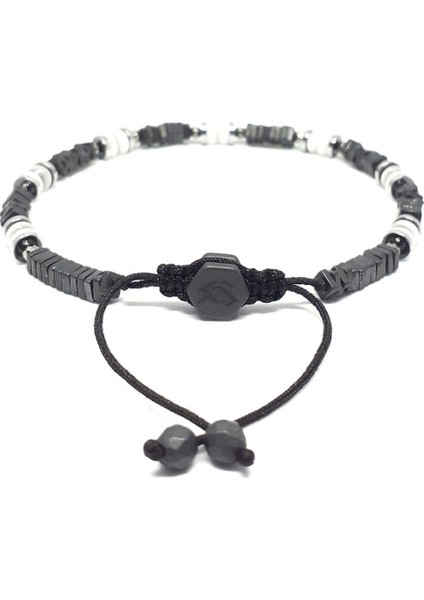 Hematit Kedi Gözü Unisex Bileklik