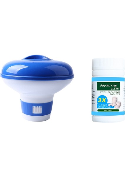 100G Havuz Temizleme Efervesan Klor Tablet Kafes Yüzme Havuzu Arıtıcı Kimyasal Şamandıra Dağıtıcı Ev Temiz (Yurt Dışından)