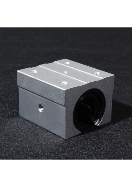 SBR25UU Lineer Bilyalı Rulman Kaydırma Ünitesi, 25MM Delik Çapı Lineer Hafif Rulman Kılavuz Rayı Silindirik Alüminyum Braket (Yurt Dışından)