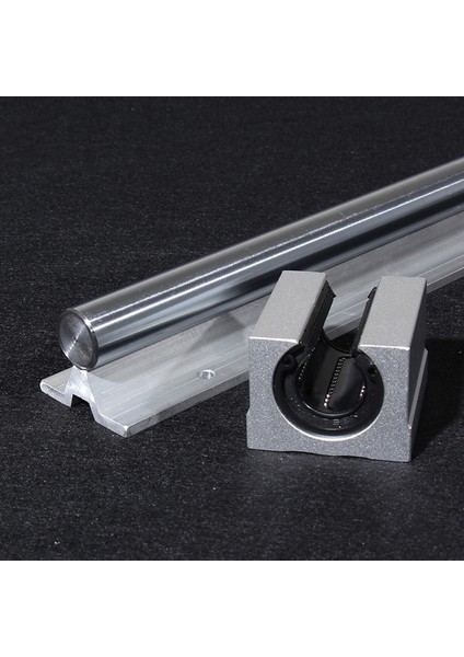 SBR25UU Lineer Bilyalı Rulman Kaydırma Ünitesi, 25MM Delik Çapı Lineer Hafif Rulman Kılavuz Rayı Silindirik Alüminyum Braket (Yurt Dışından)