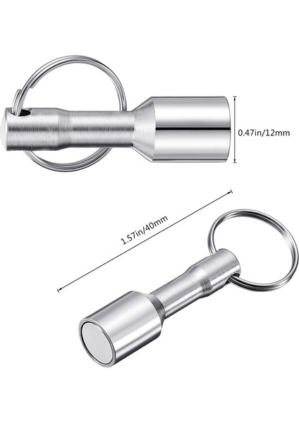 6 Adet Metal Mıknatıs Anahtarlık Manyetik Anahtarlık Cep Anahtarlık Mıknatıs Tutucu Bölünmüş Yüzük Takı Test Mıknatısı (Yurt Dışından) fiyatları