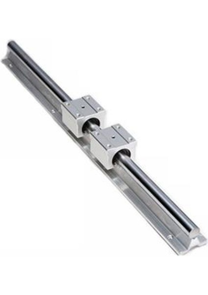 Lineer Raylar ve Rulmanlar, 1 Adet Lineer Kılavuz Rayı 500MM +2 Adet Lineer Rulman 12MM Slayt Blokları SBR12UU (Yurt Dışından)