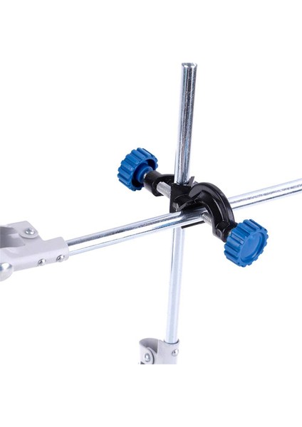 2x Laboratuvar Kelepçesi 3 Prong Parmak Ayarı Çenesi Bilimsel Uzatma ile Ayarlanabilir Siyah Laboratuvar Standı Klip (Yurt Dışından)