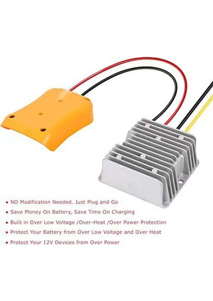 Dewalt 20V Li-Ion, 180W Otomatik Buck Boost Dönüştürücü Regülatörü Için Adım Aşağı Dönüştürücü 20V - 12V Adaptör (Yurt Dışından) fırsatları