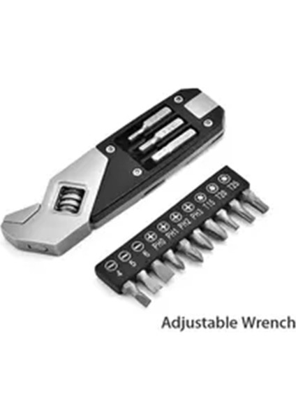 17-In-1 Paslanmaz Çelik Ayarlanabilir Anahtar Katlanabilir Cep Çok Aracı Çok Fonksiyonlu Anahtar Tornavida Uçları Seti (Yurt Dışından) fiyatları