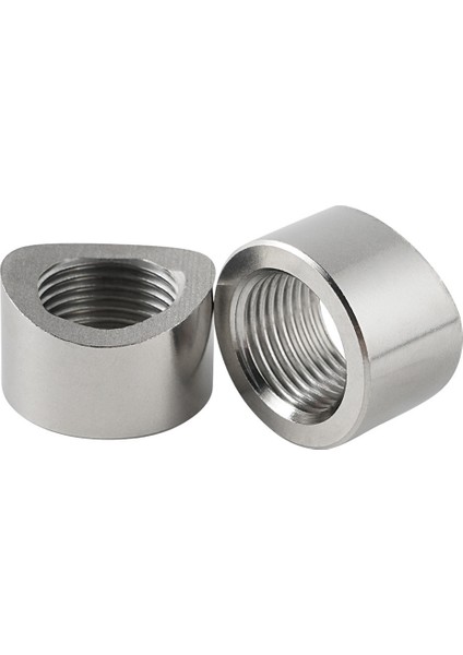 2 Adet Oksijen Sensörü Bung Fiş Somunu Kademeli Montaj Kapağı Kiti Fiş Somunu Fiş Geniş Bant Somun Montaj Kaynak Tapaları M18X1.5 (Yurt Dışından)