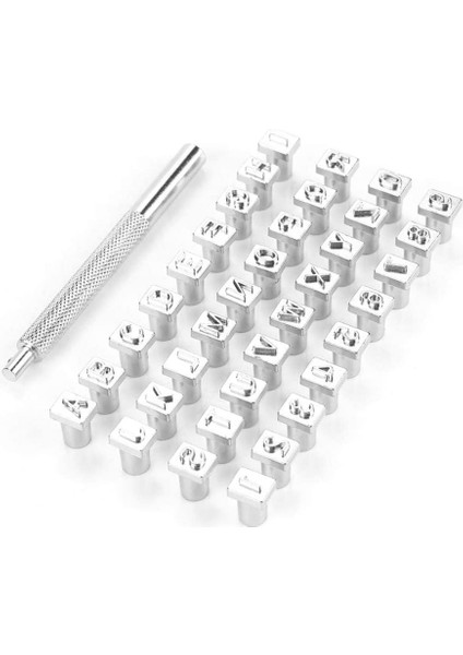 Kutu 36 Harf ve Sayı Damga Seti, Metal ve Ahşap Damgalama Zımbaları Için Metal Damgalama Aletleri 6mm (Yurt Dışından) fiyatları