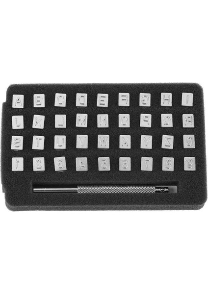 Kutu 36 Harf ve Sayı Damga Seti, Metal ve Ahşap Damgalama Zımbaları Için Metal Damgalama Aletleri 6mm (Yurt Dışından) fırsatları