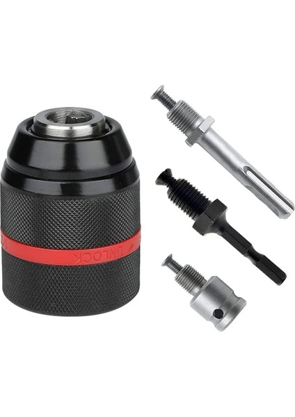 4 Adet Metal 1/2-20UNF 1.5-13MM Anahtarsız Matkap Aynası Hex Shank/sds/soket Kare Dişi Adaptör Donanım Aracı Matkap Chuck (Yurt Dışından)