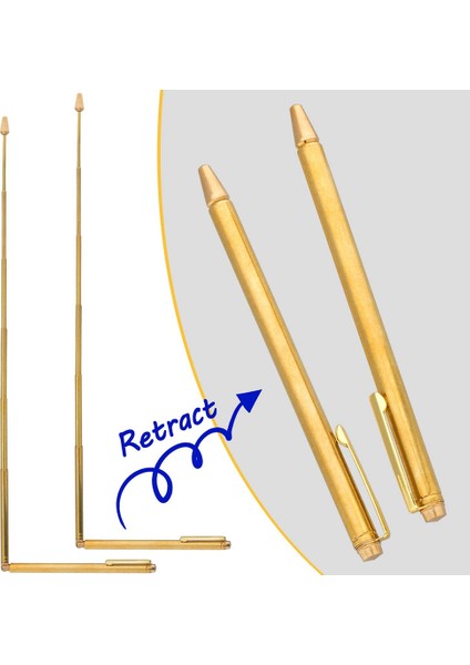 2 Adet Maden Çubukları, Geri Çekilebilir Kehanet Çubukları, Taşınabilir Kalem Şekli L Çubuklar, Hayalet Avcılık Araçları Için, Kehanet Suyu Vb. (Yurt Dışından)