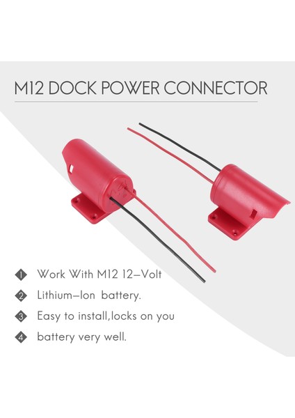 Paket Akülü Tekerlekler Için Adaptör 12 V M12 Dock Güç Konektörü 12 Ölçer Robotik Şarj Cihazı Şarj Adaptörü (Yurt Dışından) fırsatları