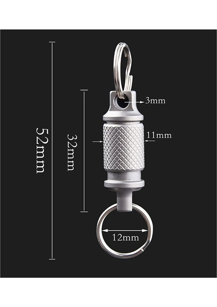 Titanyum Hızlı Açılan Döner Anahtarlık, Ayrılabilir Anahtarlık Ağır Hizmet Araba Anahtarlık 2 Adet Çekin (Yurt Dışından) modelleri