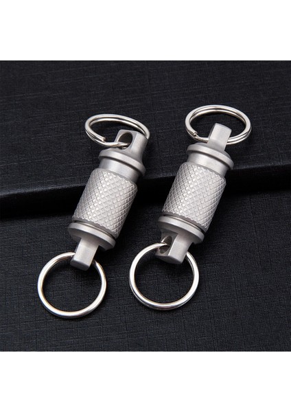 Titanyum Hızlı Açılan Döner Anahtarlık, Ayrılabilir Anahtarlık Ağır Hizmet Araba Anahtarlık 2 Adet Çekin (Yurt Dışından) indirimleri