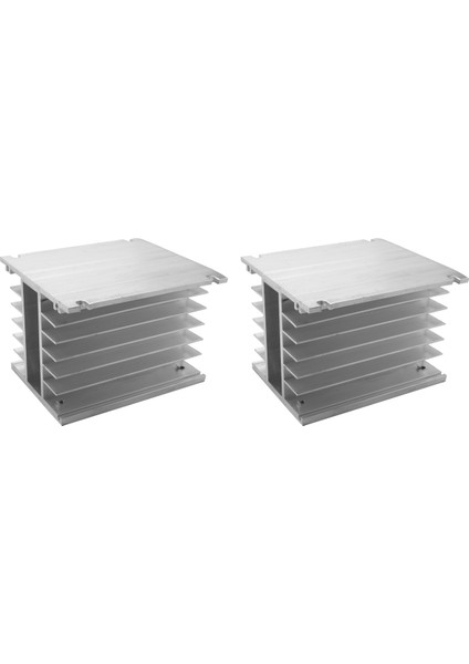 Ssr Katı Hal Röle Alüminyum Soğutucu Için 2x 3 Fazlı Isı Emici 80X110X100MM (Yurt Dışından)
