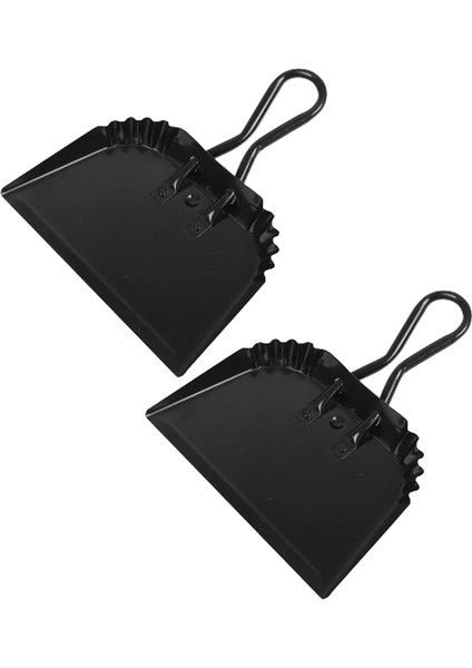 2 Paket Siyah Metal Faraş, Iç Mekan, Dış Mekan, Şömine, Endüstriyel, Ticari Kullanım Için 12 Inç Toz Pan Faraş (Yurt Dışından)
