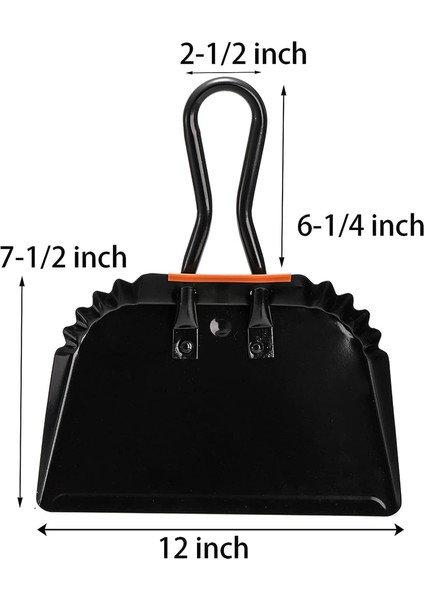 2 Paket Siyah Metal Faraş, Iç Mekan, Dış Mekan, Şömine, Endüstriyel, Ticari Kullanım Için 12 Inç Toz Pan Faraş (Yurt Dışından) fırsatları