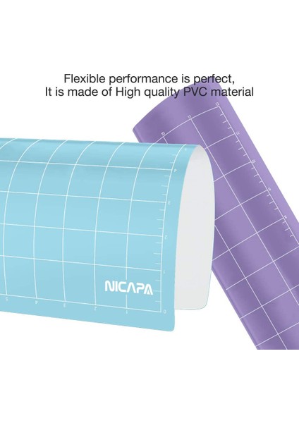 Siluet Cameo Için Nicapa Yedek Kesme Matı 4/3/2/1(12X12 Inç 3pack-Standardgrip,lightgrip,stronggrip) Kesim Paspasları Seti (Yurt Dışından) fırsatları