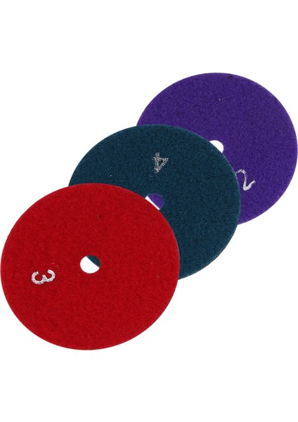 6 Adet 100 mm Kuru Parlatma Pedi 4 Inç Keskin Tip Elmas Parlatma Pedleri Granit Mermer Zımpara Diski Taş (Yurt Dışından)