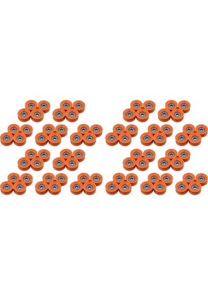 80 Adet 6X30X13MM Plastik Kaplamalı Mühürlü Rulmanlar Çelik 606ZZ Derin U Oluk Kılavuz Kasnak Raylı Bilyalı Rulman Tekerlek (Yurt Dışından)