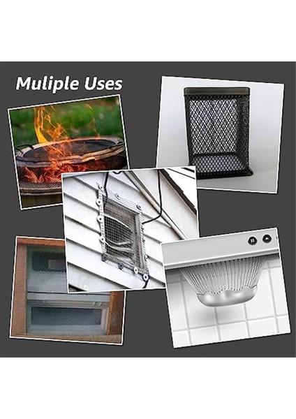 6 Adet 30X21CM Tel Örgü, 20 Örgü Paslanmaz Çelik Tel Örgü, Dıy Projeleri Için Pas Metal Tel Örgü Elek, Havalandırma, Filtre Ağı, Bahçe (Yurt Dışından)