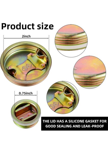 20 Adet Metal Tambur Tapası Contalı 2 Inç ve 3/4 Inç Çelik Tapa Kapağı Alüminyum Tapa Anahtarı Varil Tapa Kapakları (Yurt Dışından) modelleri