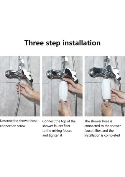 Yağmur Biçimli Duş Başlığı Ön Filtre Klor Giderme Su Yumuşatıcı Saç Yumuşatıcı Banyo Aksesuarları 1 Takım (Yurt Dışından) fiyatları