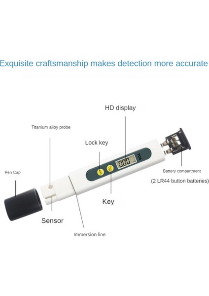 Tds Metre Dijital Su Test Cihazı-Ev Içme Suyu, Kuyu, Musluk Suyu Testi Için Su Test Kitleri (Olmadan) (Yurt Dışından) modelleri
