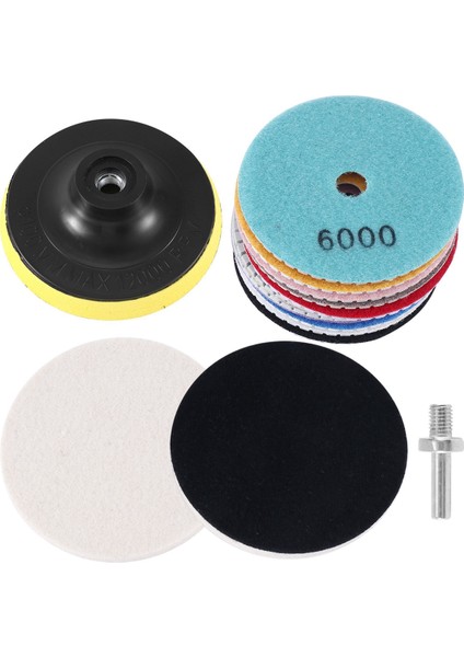 10 Adet Elmas Parlatma Pedleri 4 Inç 10 Paket 3/8 Inç-11 Destek Pedi Granit Parlatma Kiti Mermer Parlatma Kiti (Yurt Dışından) fırsatları