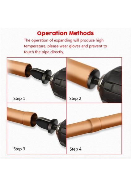 7 Adet Manuel Bakır Boru Dövme Aracı Matkap Ucu, 6 Adet Boru Genişletici Matkap Ucu 5 In 1 Klima Bakır Boru Genişletici (Yurt Dışından)