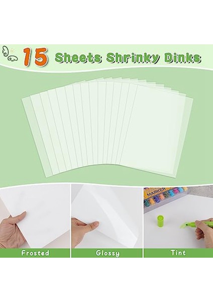 Anahtarlık Seti - 15 Yazdırılabilir Shrink Sayfa, 20 Anahtarlık, 100 Ayrı Atlama Halkası ve 5 Istakoz Klipsi Çocuklar Için Kendin Yap El Sanatları (Yurt Dışından) indirimleri