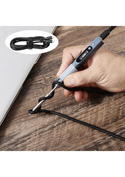 240W Hızlı Şarj Isıya Dayanıklı Tip-C Veri Kablosu E-Maker Çip Bakır Çekirdekli Elektrikli Havya Giriş Kablosu (Yurt Dışından)