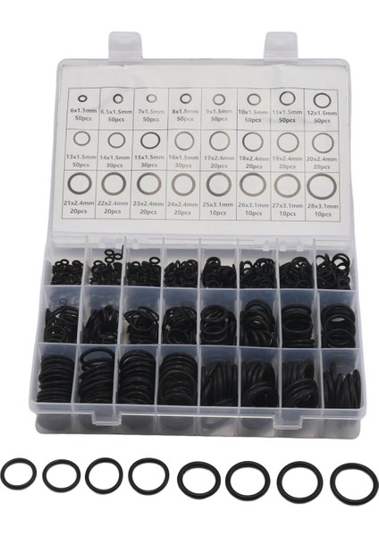 1480 Adet Nitril Kauçuk O Ring Seti Kanca Araçları Nbr Conta Halkaları Conta Oring Yağa Dayanıklı Sızdırmazlık O-Ring Kiti (Yurt Dışından) modelleri