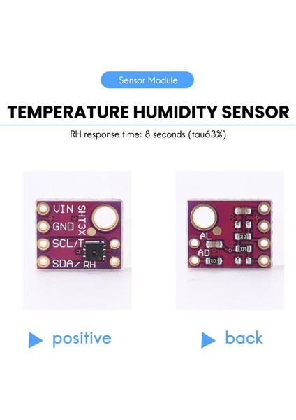 Adet SHT31-D Sıcaklık Nem Sensörü Dijital Çıkış Sensörü Modülü Iıc I2C Arayüzü 3.3 V Arduino Ahududu Pi Için (Yurt Dışından)