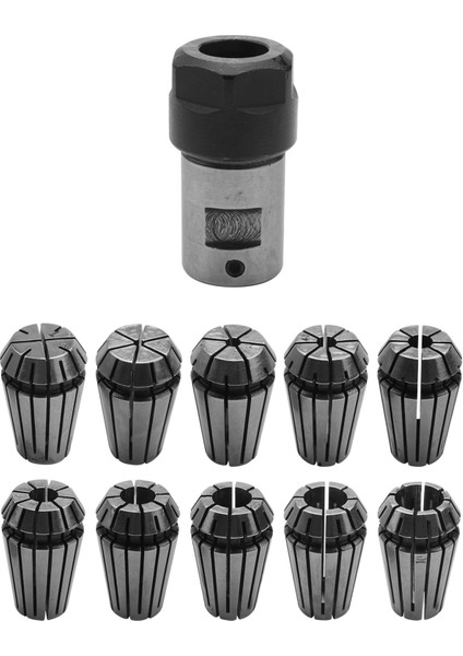10 Adet ER16 Yaylı Yüksük + Motor Mili 8mm Uzatma Çubuğu Tutucu Cnc Freze Torna Aracı Oyma Makinesi (Yurt Dışından)