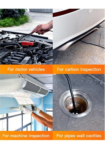 Hafif 4,3 Inç IPS Ekranlı Taşınabilir Endoskop Kamera 1080P Hd Borescope, 16,5ft Kablolu IP67 Su Geçirmez Endoskop (Yurt Dışından) indirimleri