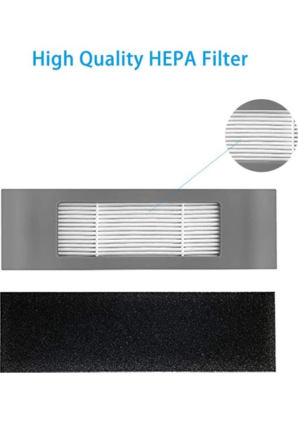 2x Temizlik Bezi Fırça Filtre Aksesuarları Ecovacs Deebot N8 Pro N8 Pro + Elektrikli Süpürge Robotu Için Yedek Parça Seti (Yurt Dışından) fırsatları