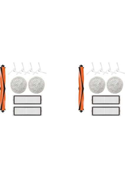 18X Paspas Ana Yan Fırça Filtresi Xiaomi STYTJ06ZHM Aksesuarları Mijia Pro Kendi Kendini Temizleyen Robotlu Süpürge Parçaları (Yurt Dışından) indirimleri