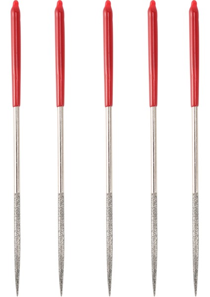 5x Lapidary Yuvarlak Sıçan Kuyruğu Elmas Dosyaları 3mm x 140MM Gümüş Ton Kırmızı (Yurt Dışından)
