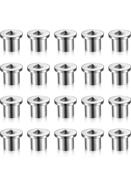 Dübel ve Zıvana Merkez Transfer Tapaları Dübel Merkezleme Pimleri Transfer Tapaları Matkap Delik Aleti (20 Parça, 3/8 Inç) (Yurt Dışından)