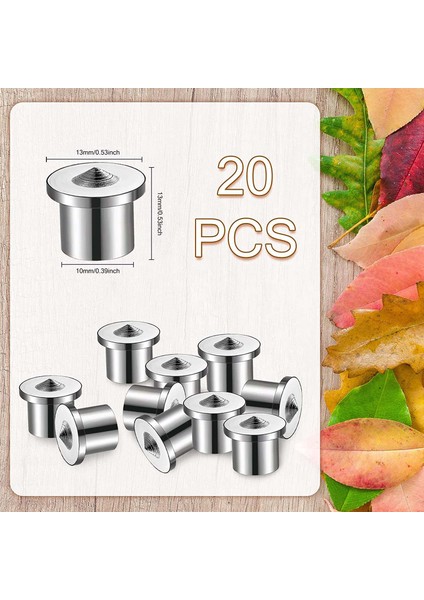 Dübel ve Zıvana Merkez Transfer Tapaları Dübel Merkezleme Pimleri Transfer Tapaları Matkap Delik Aleti (20 Parça, 3/8 Inç) (Yurt Dışından) fiyatları