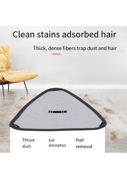 10 Adet Üçgen Mikrofiber Bez Toz Paspası Yedek Başlık Pedleri Cam Temizleme Mikrofiber Süpürme Bezleri Zemin (Yurt Dışından) indirimleri