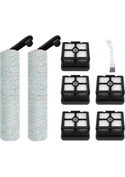 Xiaomi Dreame H12PRO/H12PRO PLUS/M13BETA Islak Kuru Zemin Scrubber Makinesi Haddeleme Fırça Filtresi Için 8 Adet Yedek Parçalar (Yurt Dışından)